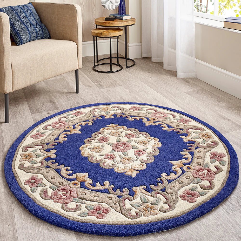 Shensi Blue Navy Traditional Rugs