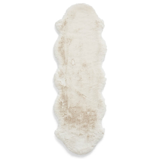Super Teddy Ivory Double Sheepskin Rug - 060 x 180