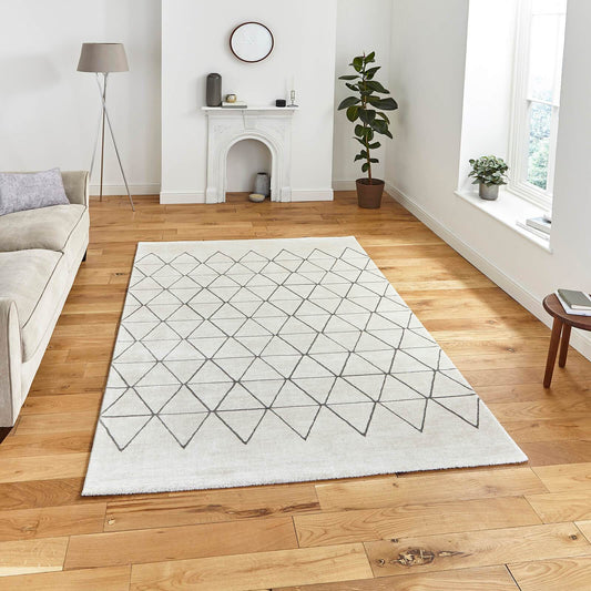 Think Rugs Aurora 54238 Light Beige / Grey Rug