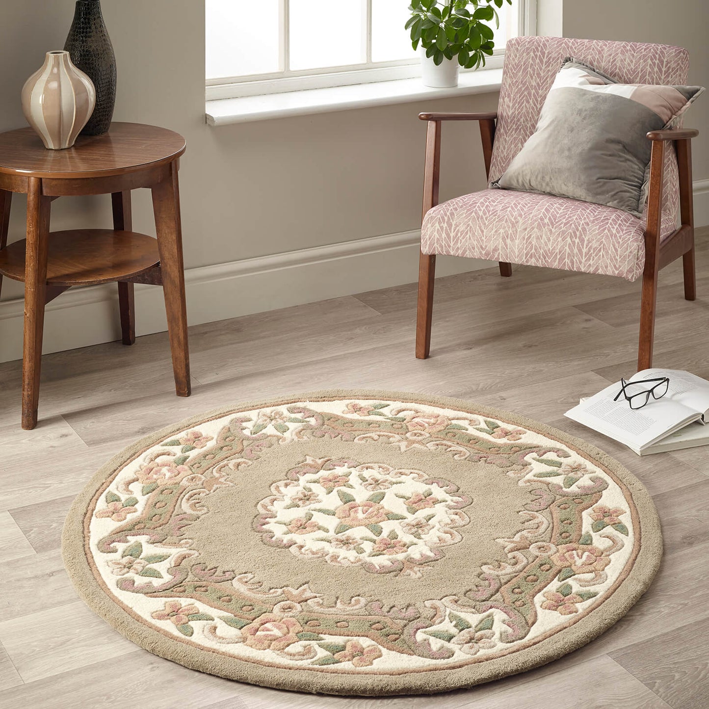 Origins Shensi Beige and Brown Traditional Rugs