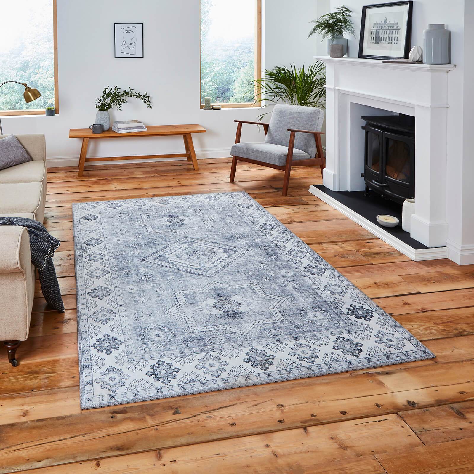 Think Rugs Topaz G4705 Silver Rug