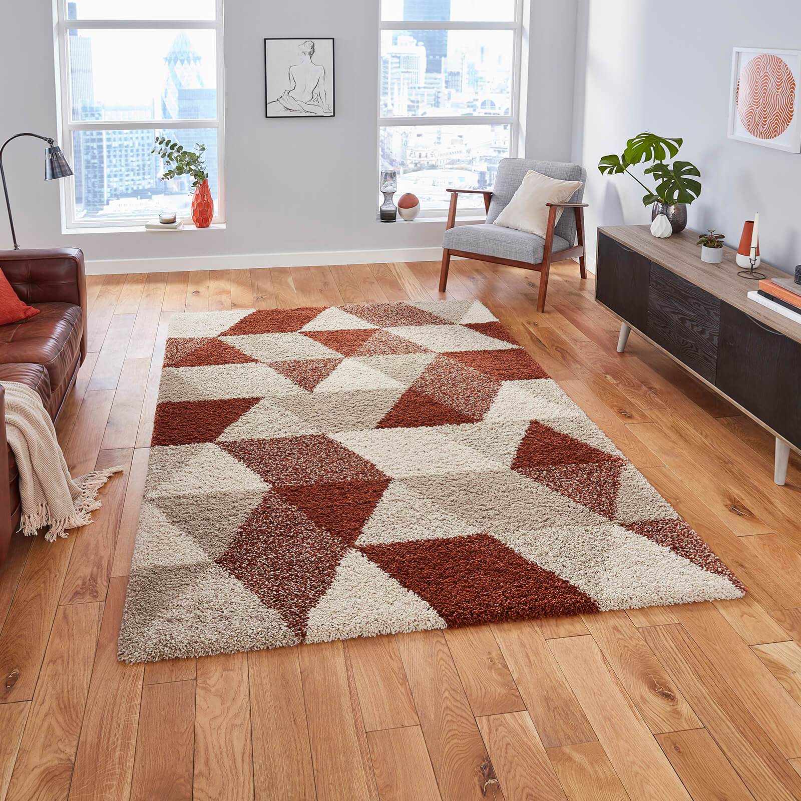 Think Rugs Royal Nomadic 7611 Beige / Rust Rug