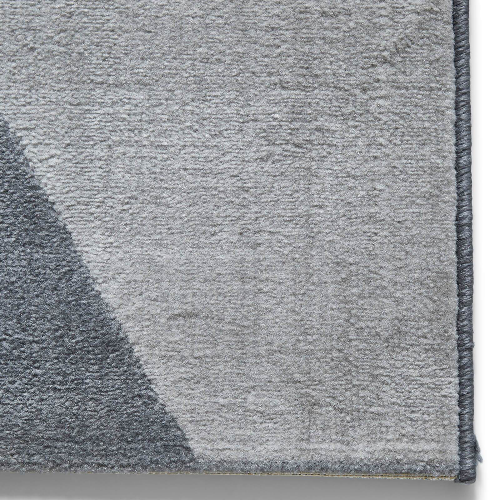 Think Rugs Vancouver 18487 Grey / Black Rug