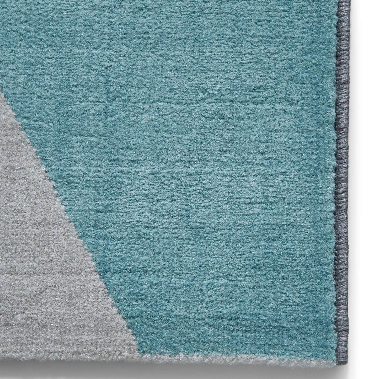 Think Rugs Vancouver 18487 Grey / Blue / Yellow Rug