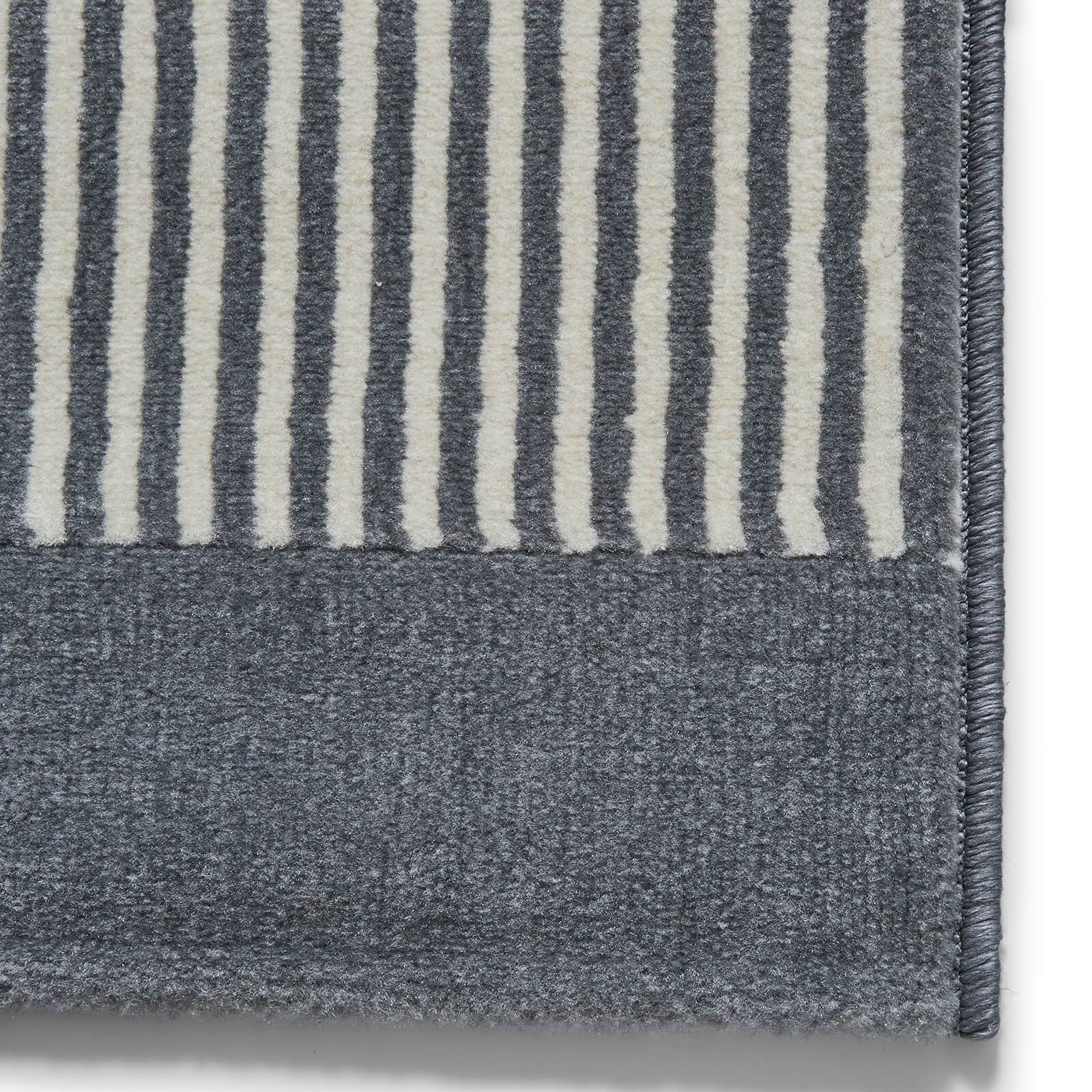 Think Rugs Vancouver 18488 Grey / Black Rug