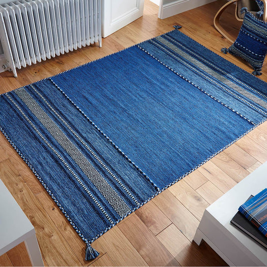 Oriental Weavers Kelim Blue Rug