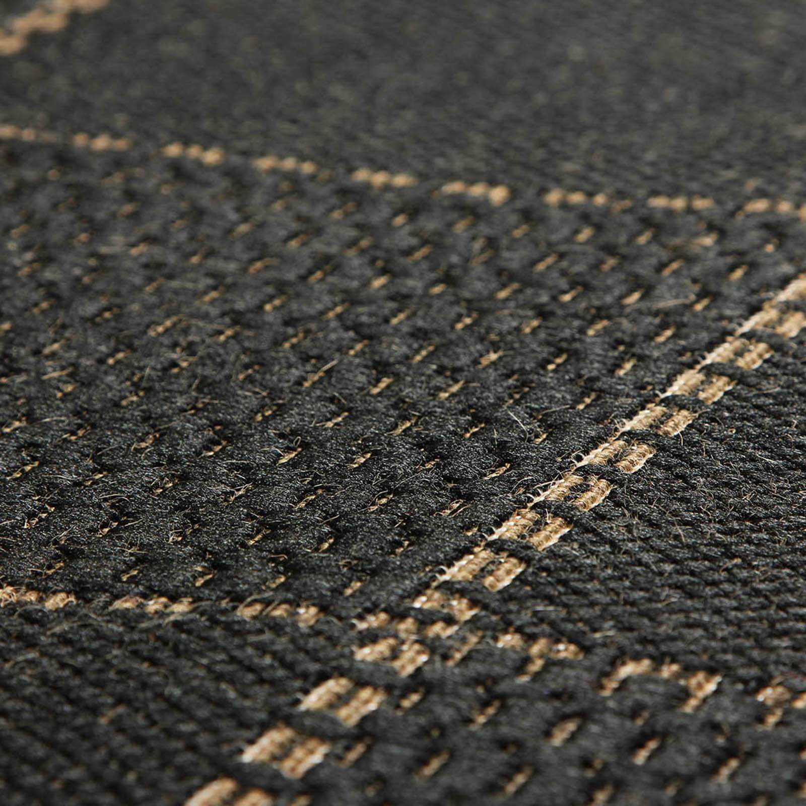 Oriental Weavers Checked Flatweave Black Rug