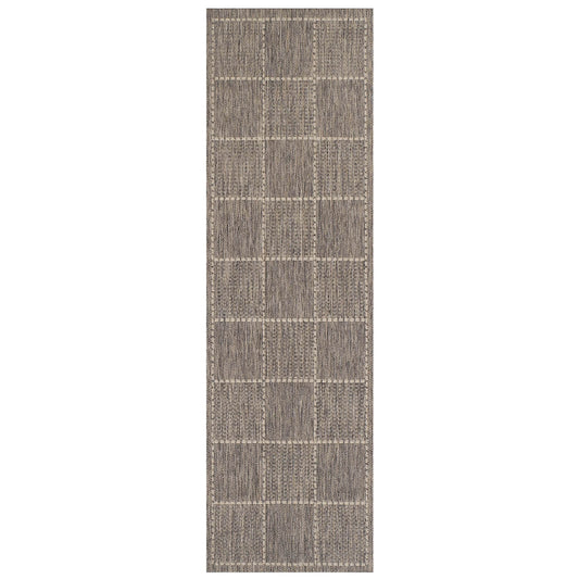 Oriental Weavers Checked Flatweave Grey Rug