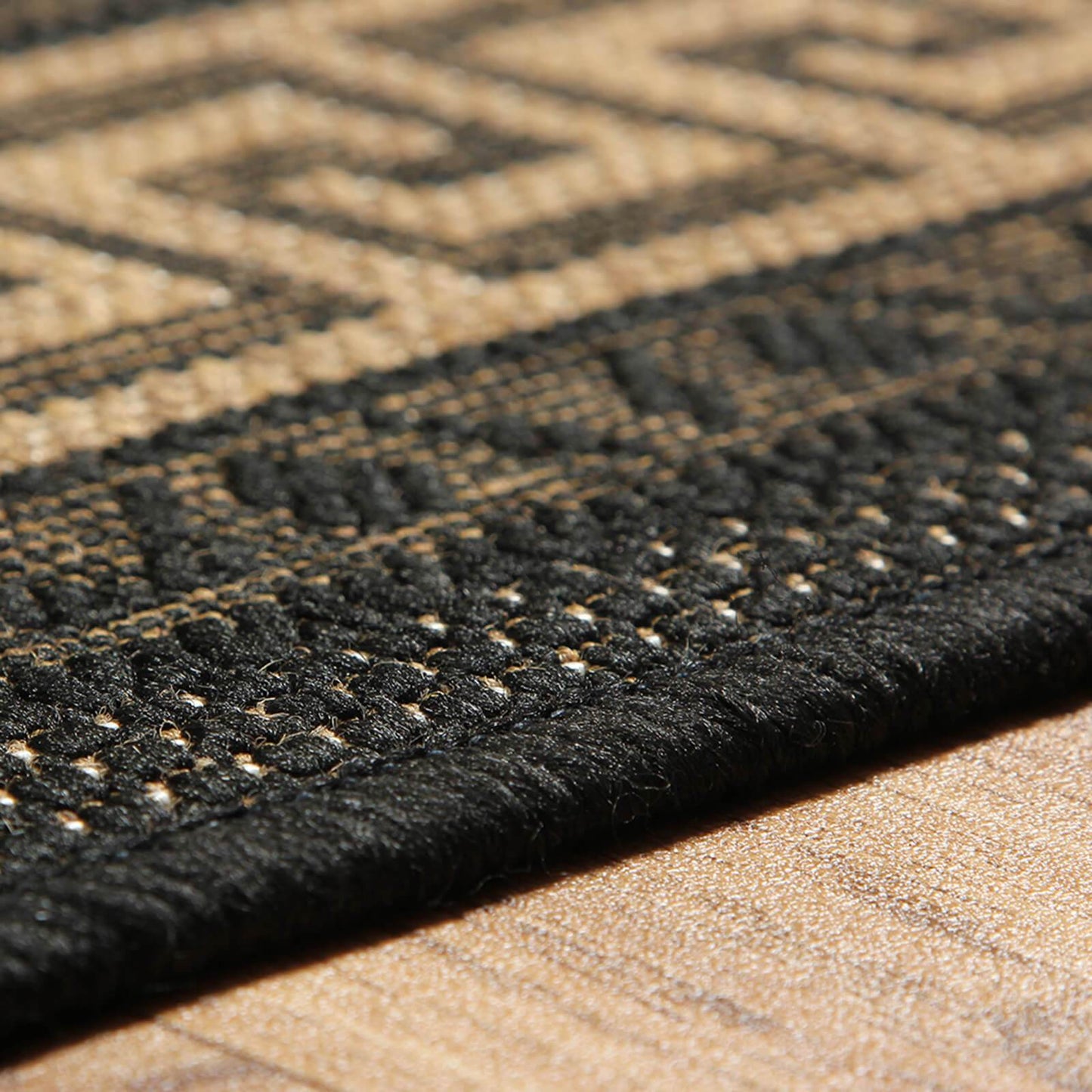 Oriental Weavers Greek Key Flatweave Black Rug