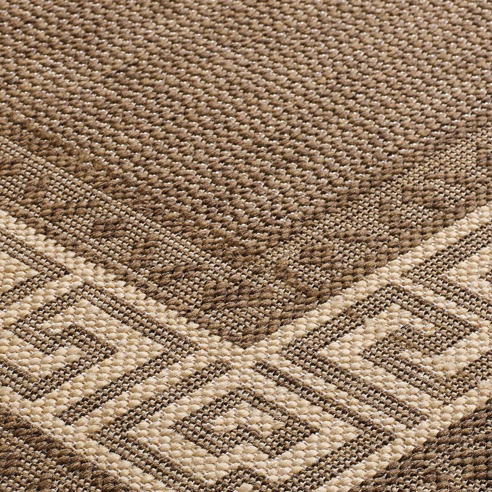 Oriental Weavers Greek Key Flatweave Brown Rug