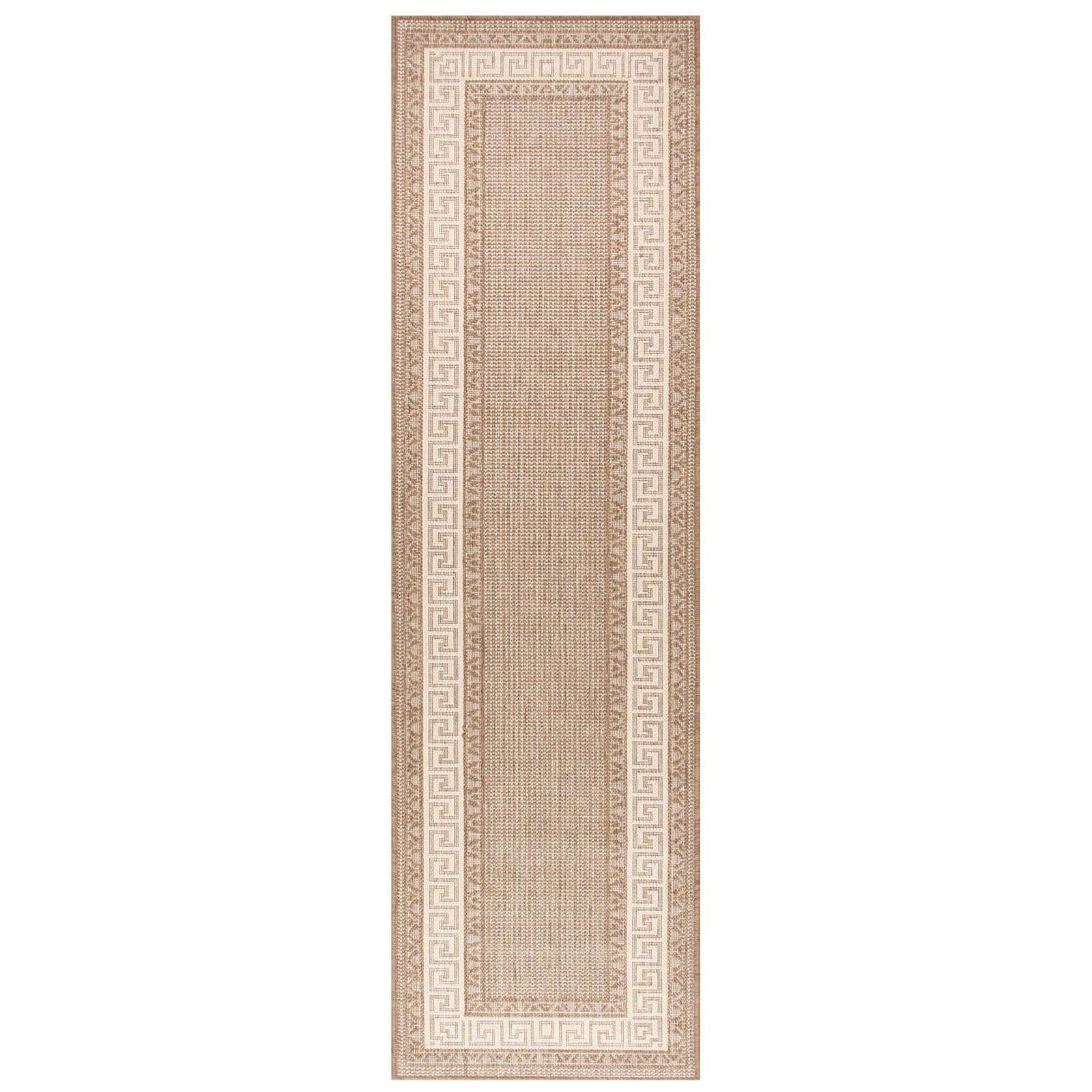 Oriental Weavers Greek Key Flatweave Brown Rug