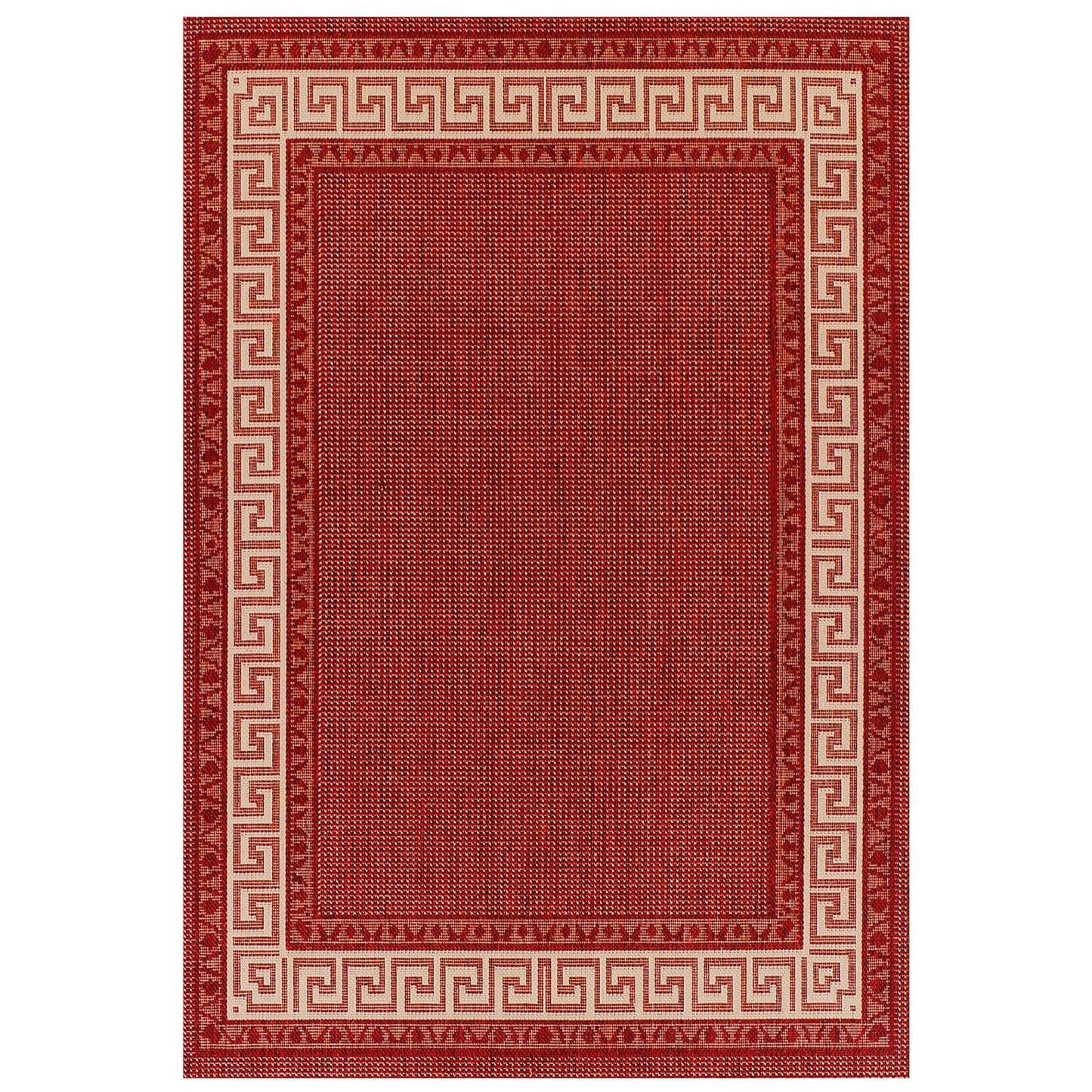 Oriental Weavers Greek Key Flatweave Red Rug