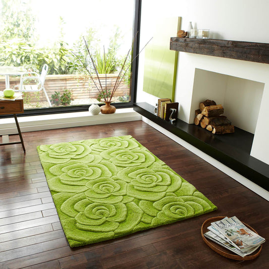 Think Rugs Valentine VL 10 Green Rug