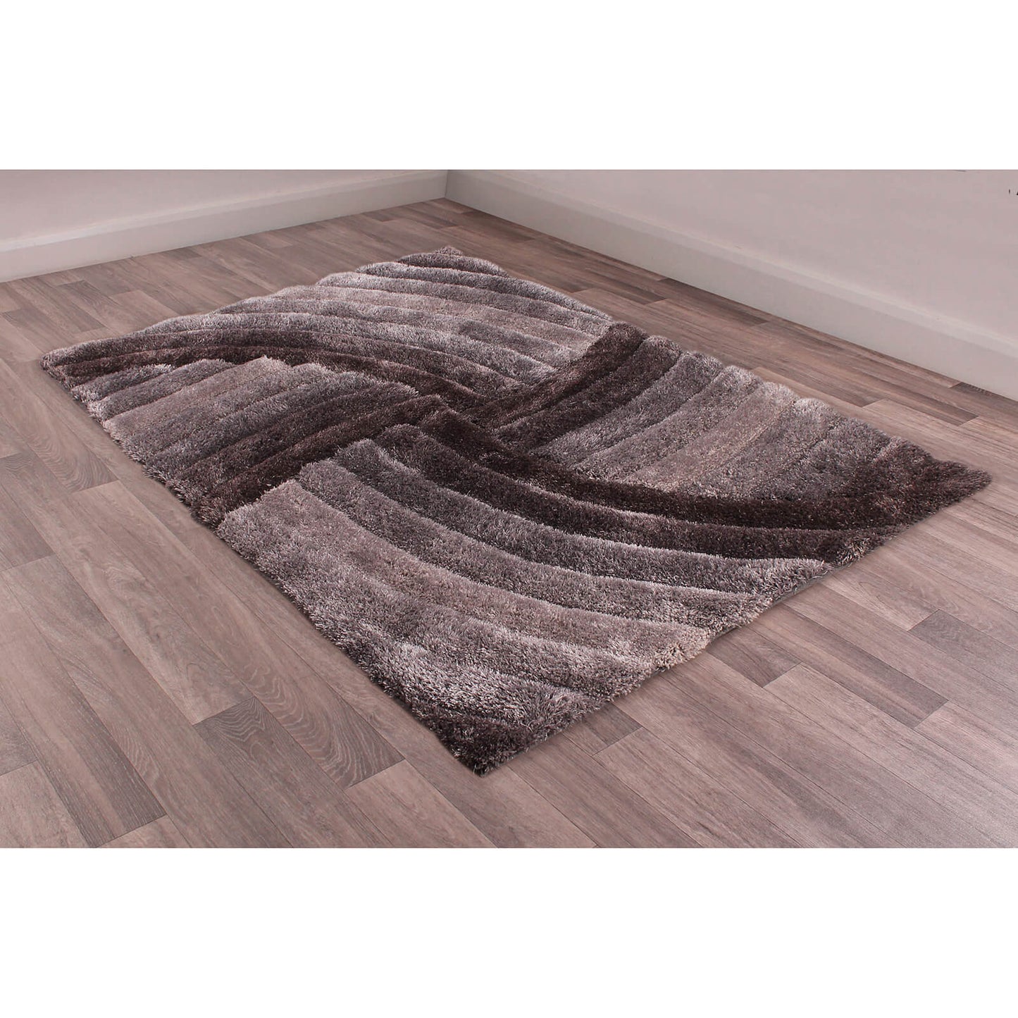 Ultimate Home Living 3D Carved Mumbai Grey Rug