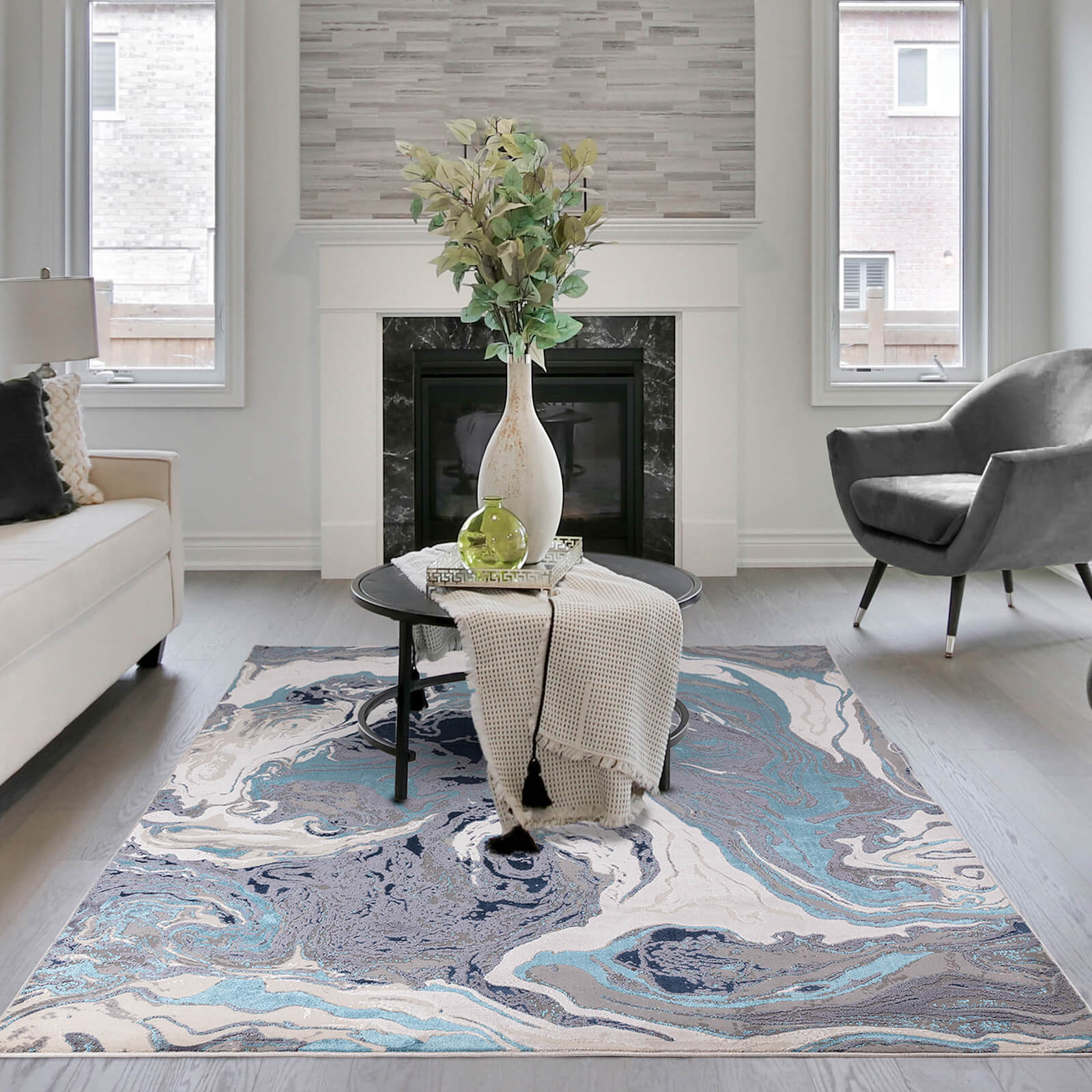 Asiatic Aurora AU18 Ocean Rug