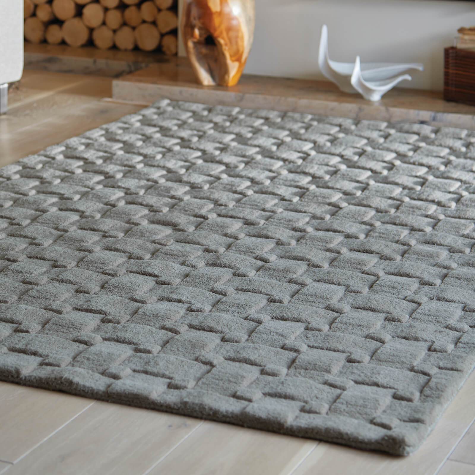 Origins Basketweave 3D Grey Rug