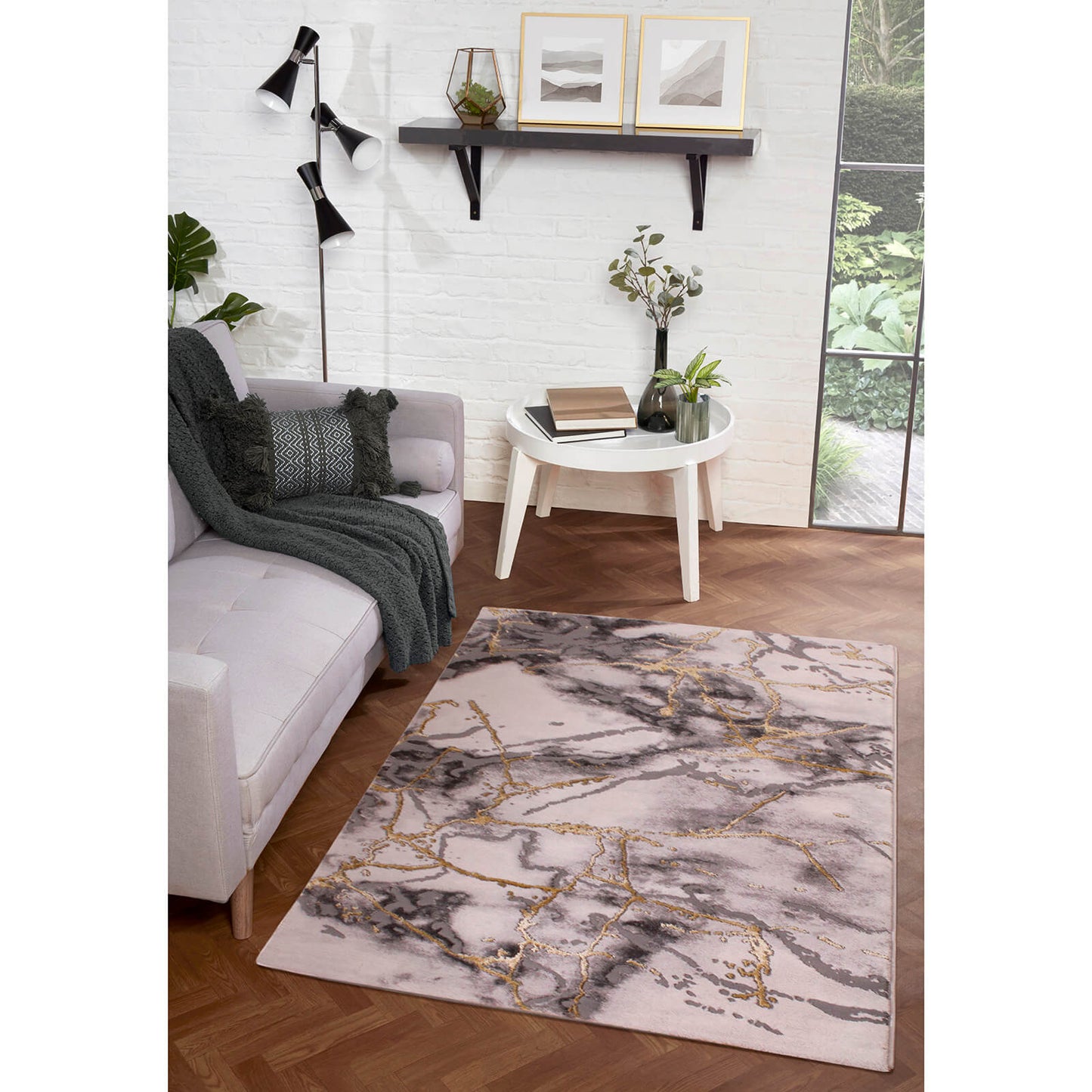 Handmade Carpets Bianco 185KA Cream Gold Rug