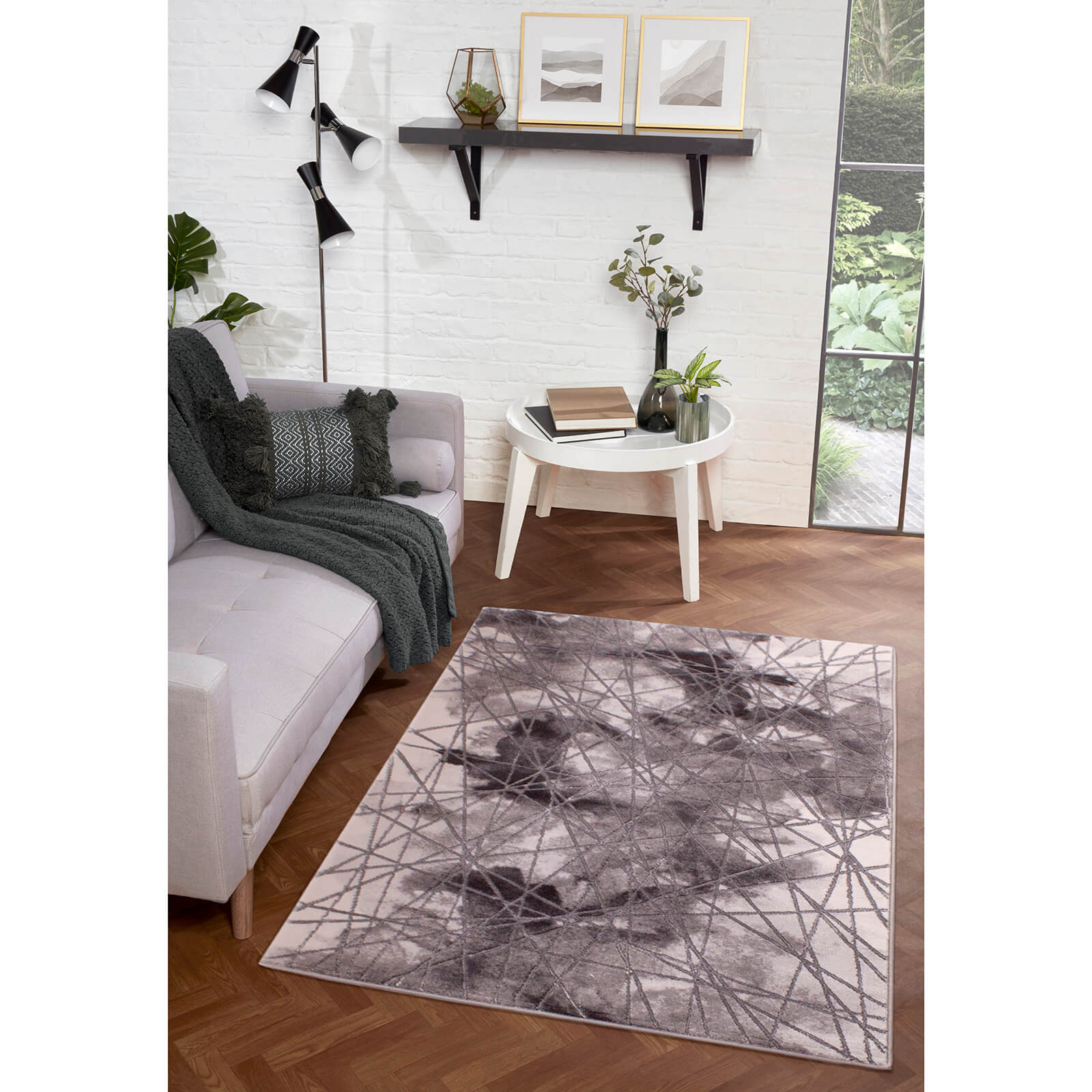 Handmade Carpets Bianco 185TA Dark Grey Rug