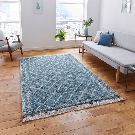 Think Rugs Boho 7043 Blue Rug