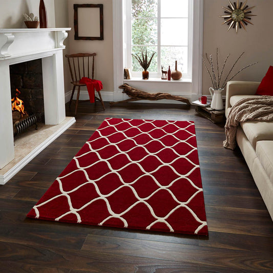 Think Rugs Elements EL 65 Red Rug