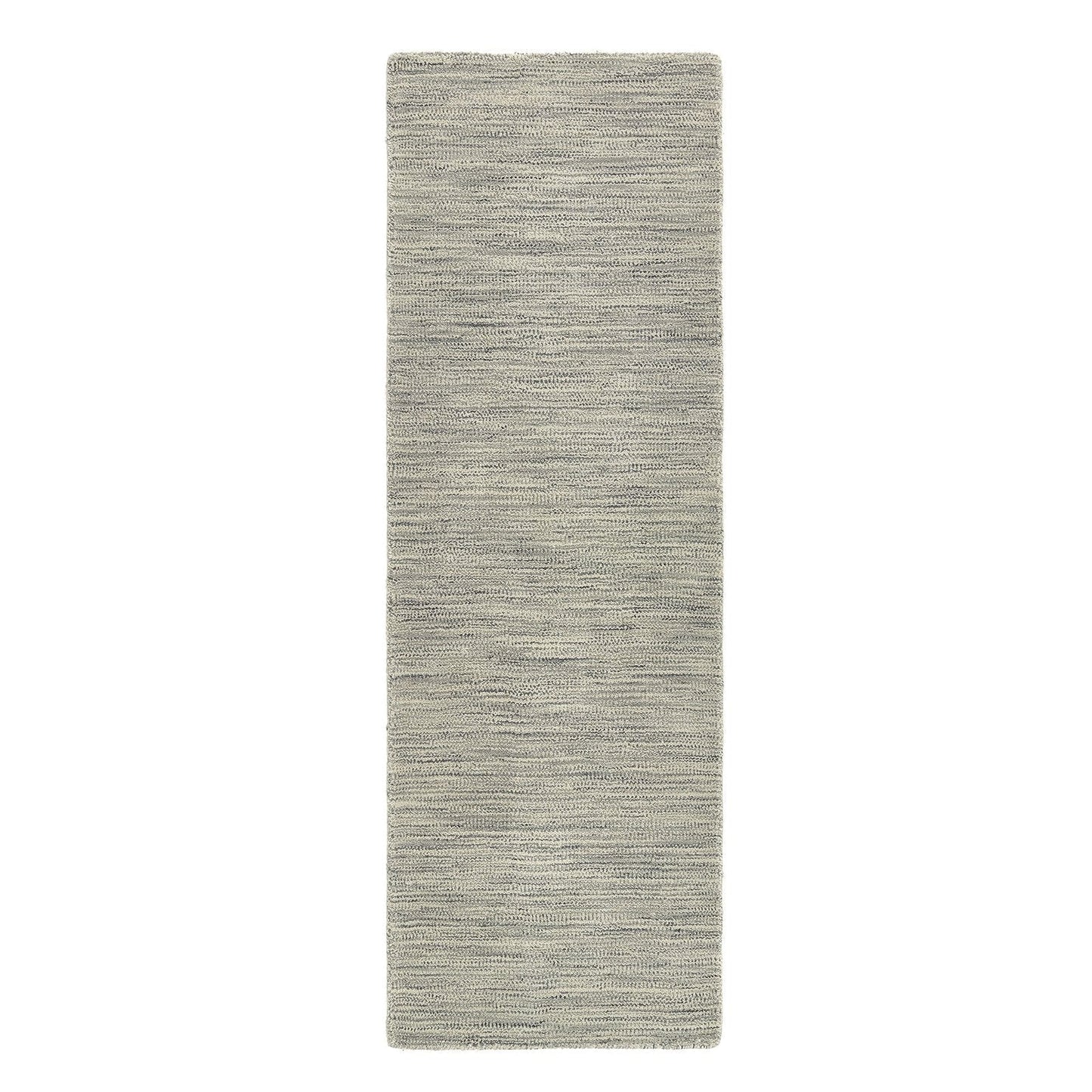 Fine Stripes Grey and Silver Modern Rugs