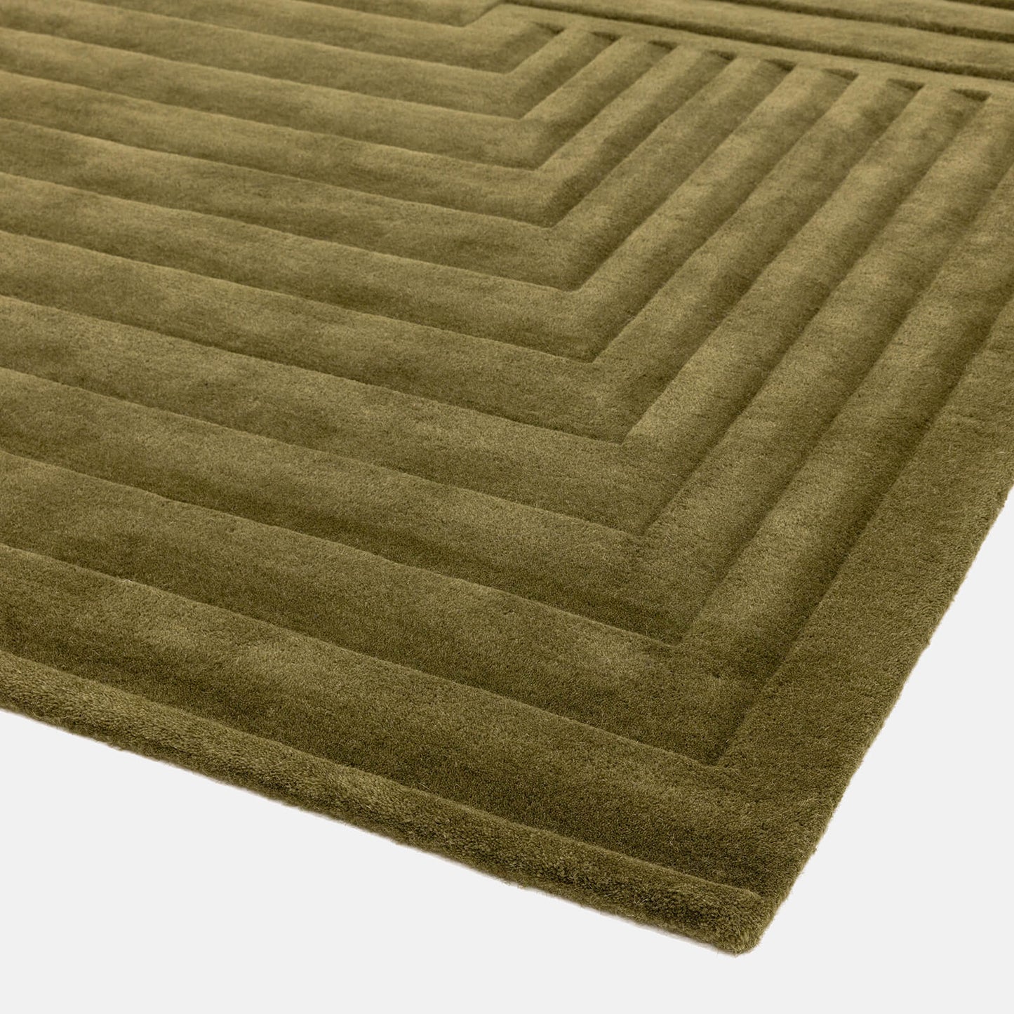 Asiatic Form Green Rug