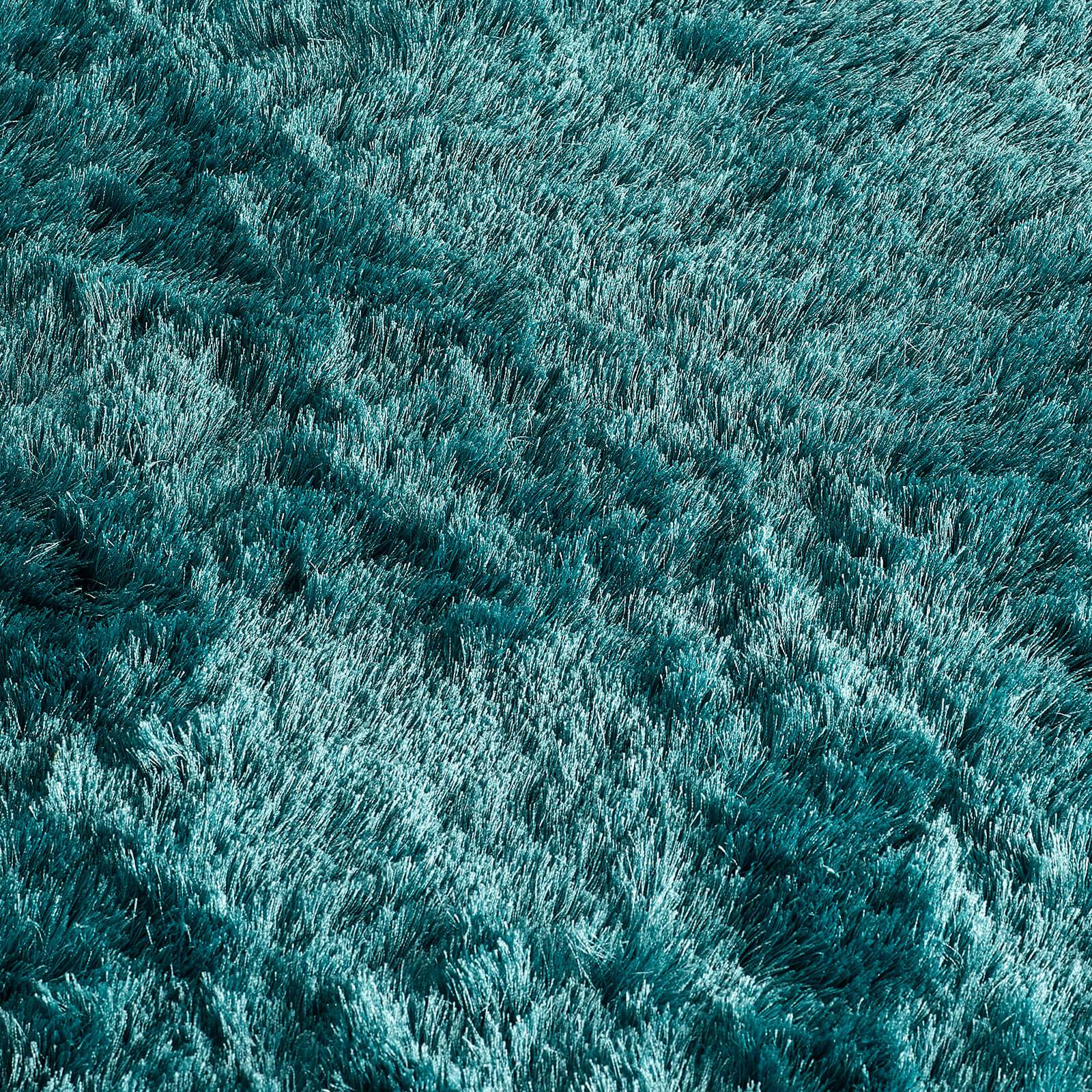 Shag teal clearance rug