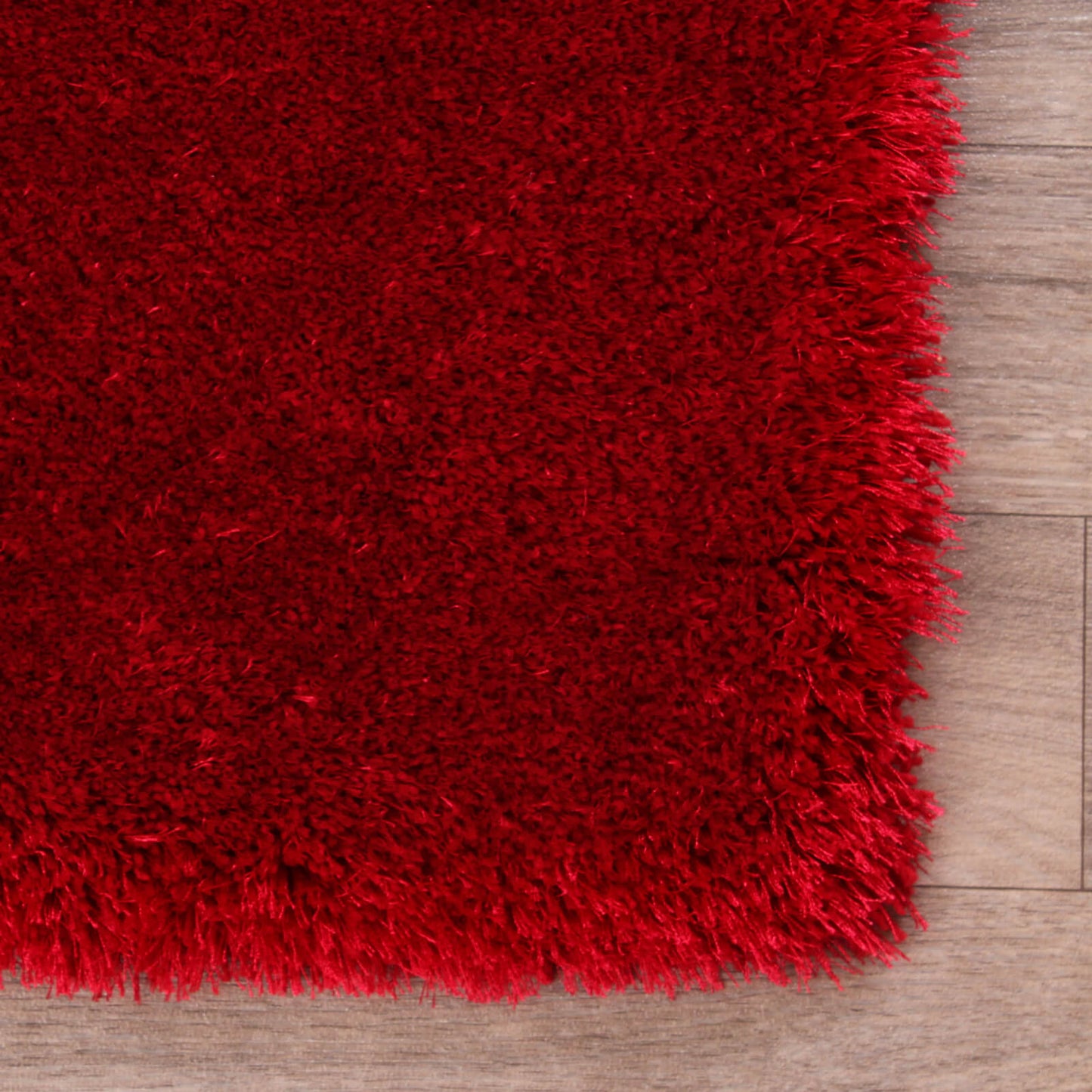 Handmade Carpets Indigo Plain Red Rug