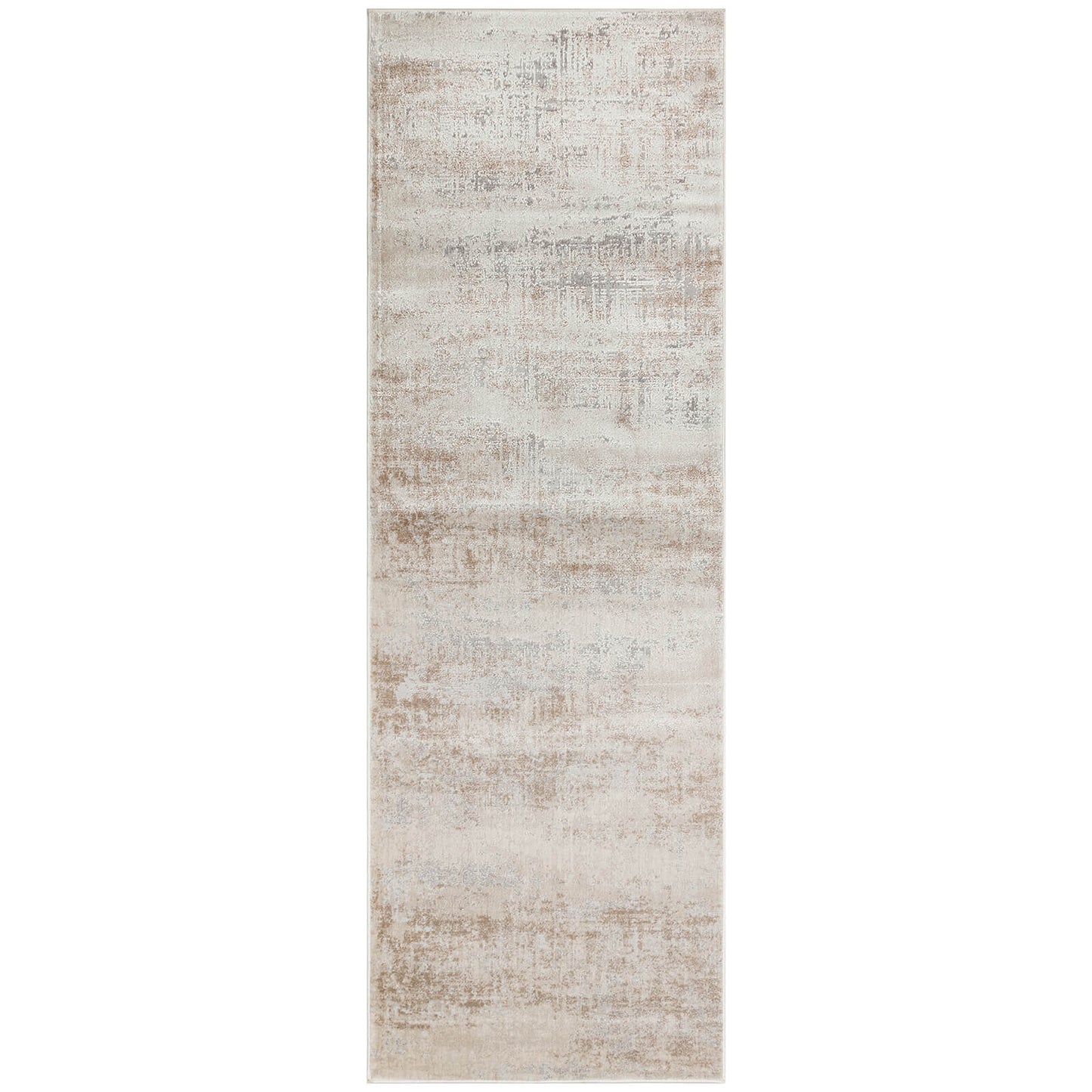 Luzon LUZ809 White and Cream Abstract Rugs