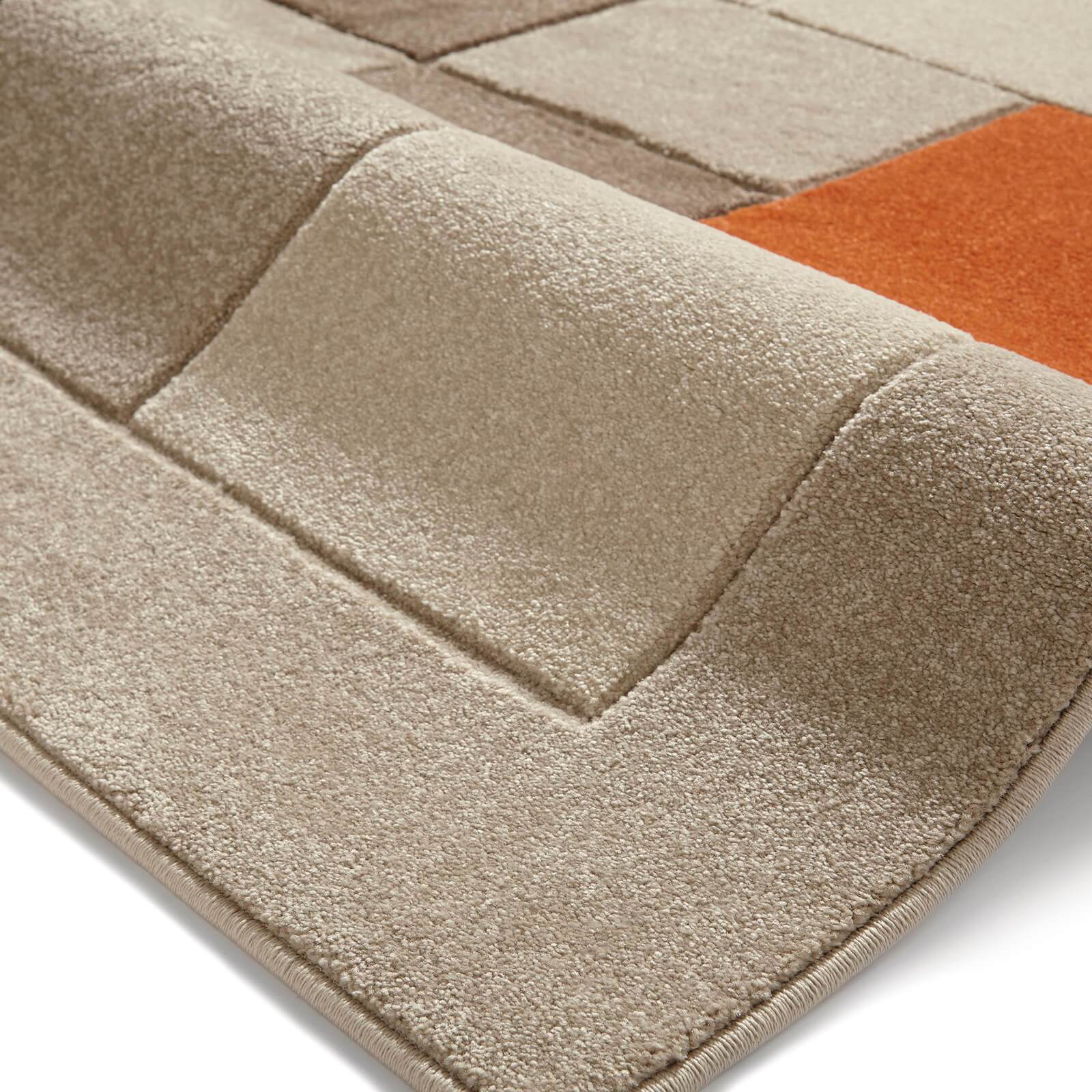 Think Rugs Matrix MT04 Beige / Terracotta Rug