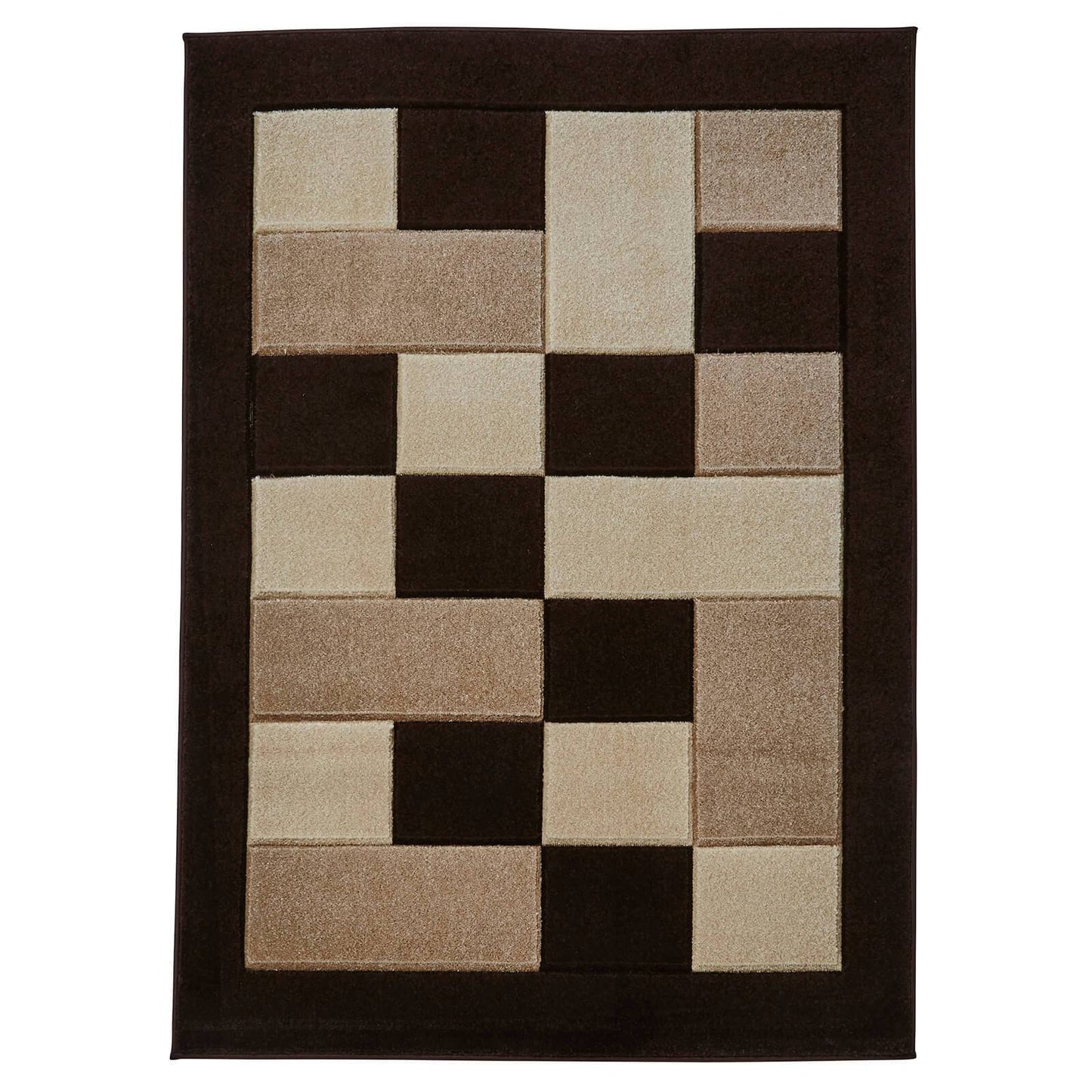 Think Rugs Matrix MT04 Brown / Beige Rug