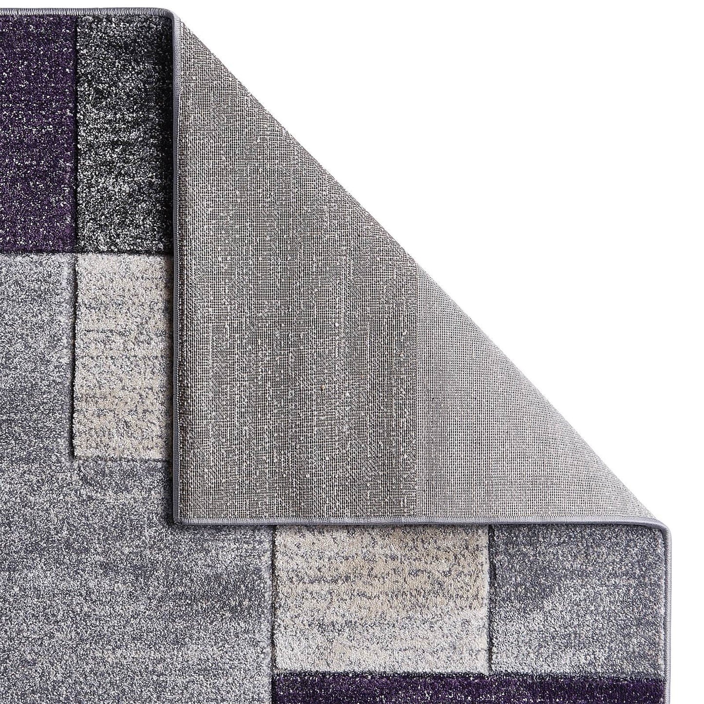 Think Rugs Matrix A0221 Grey / Lilac Rug