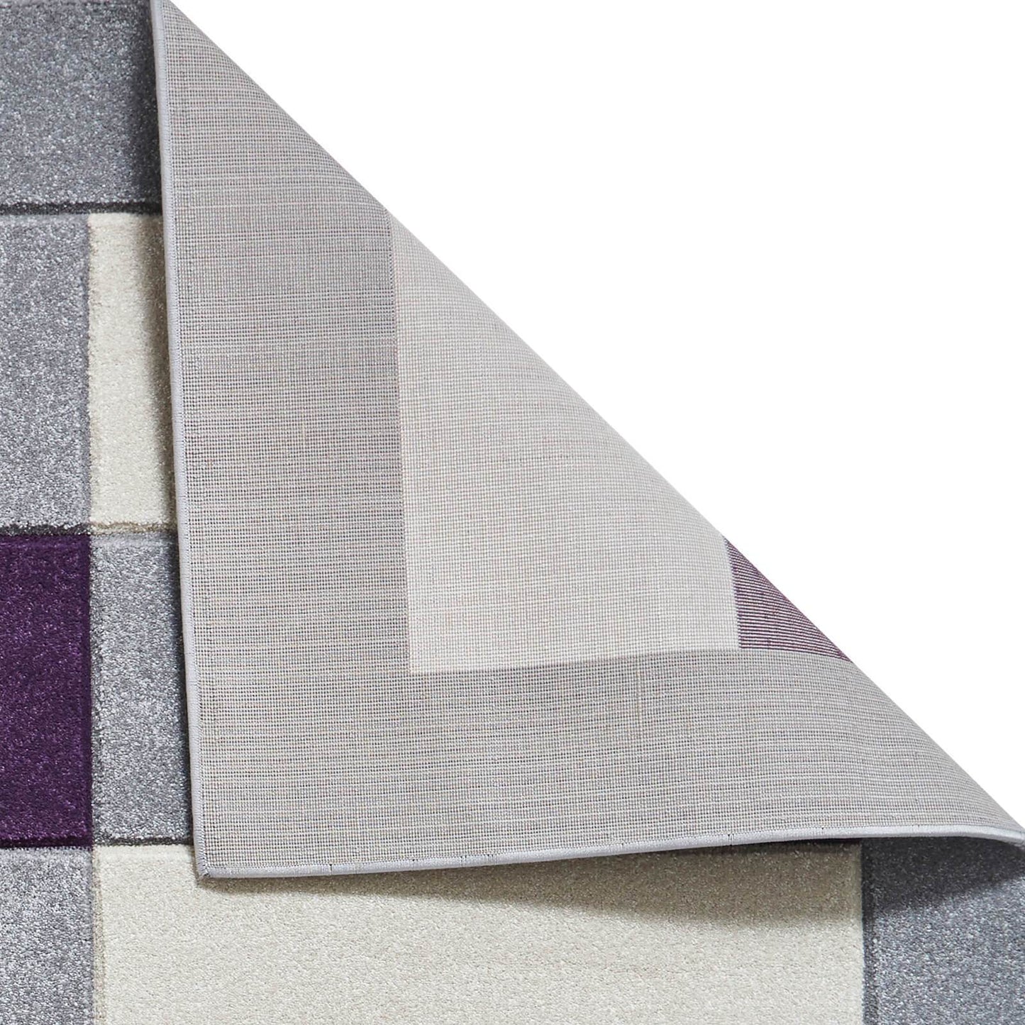 Think Rugs Matrix MT04 Grey / Purple Rug