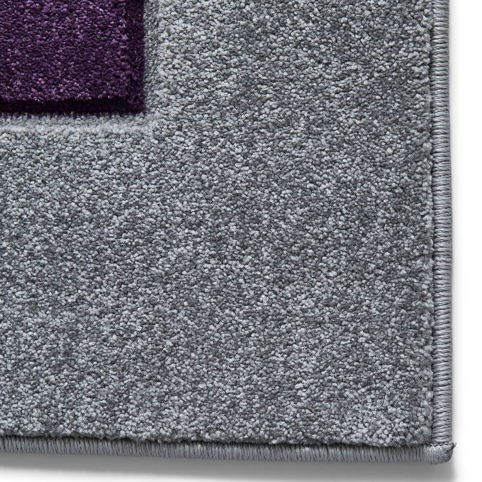 Think Rugs Matrix MT04 Grey / Purple Rug