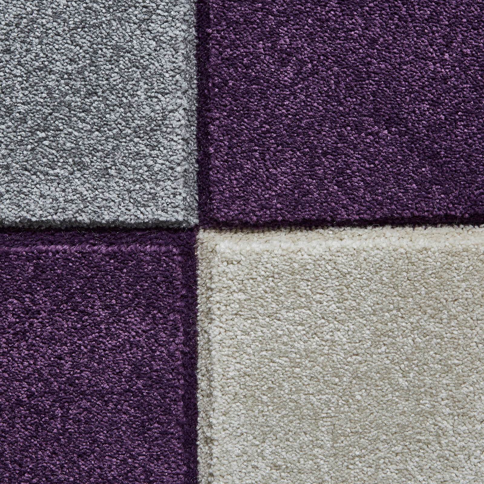 Think Rugs Matrix MT04 Grey / Purple Rug