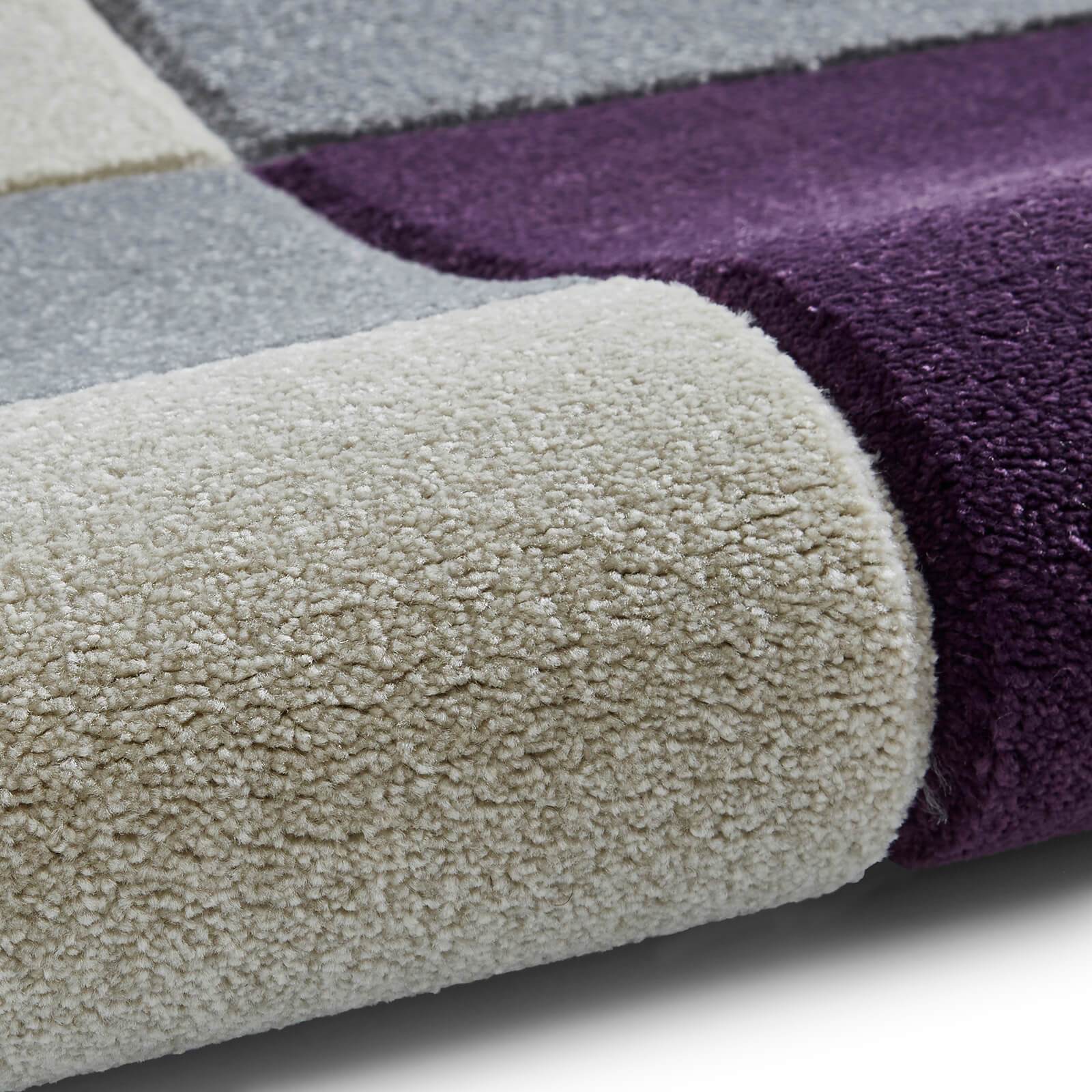 Think Rugs Matrix MT04 Grey / Purple Rug