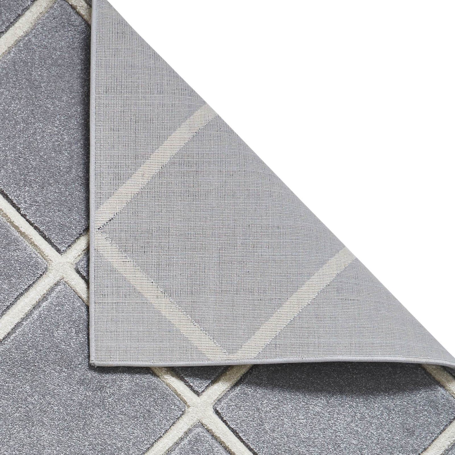 Think Rugs Matrix MT35 Grey / Cream Rug