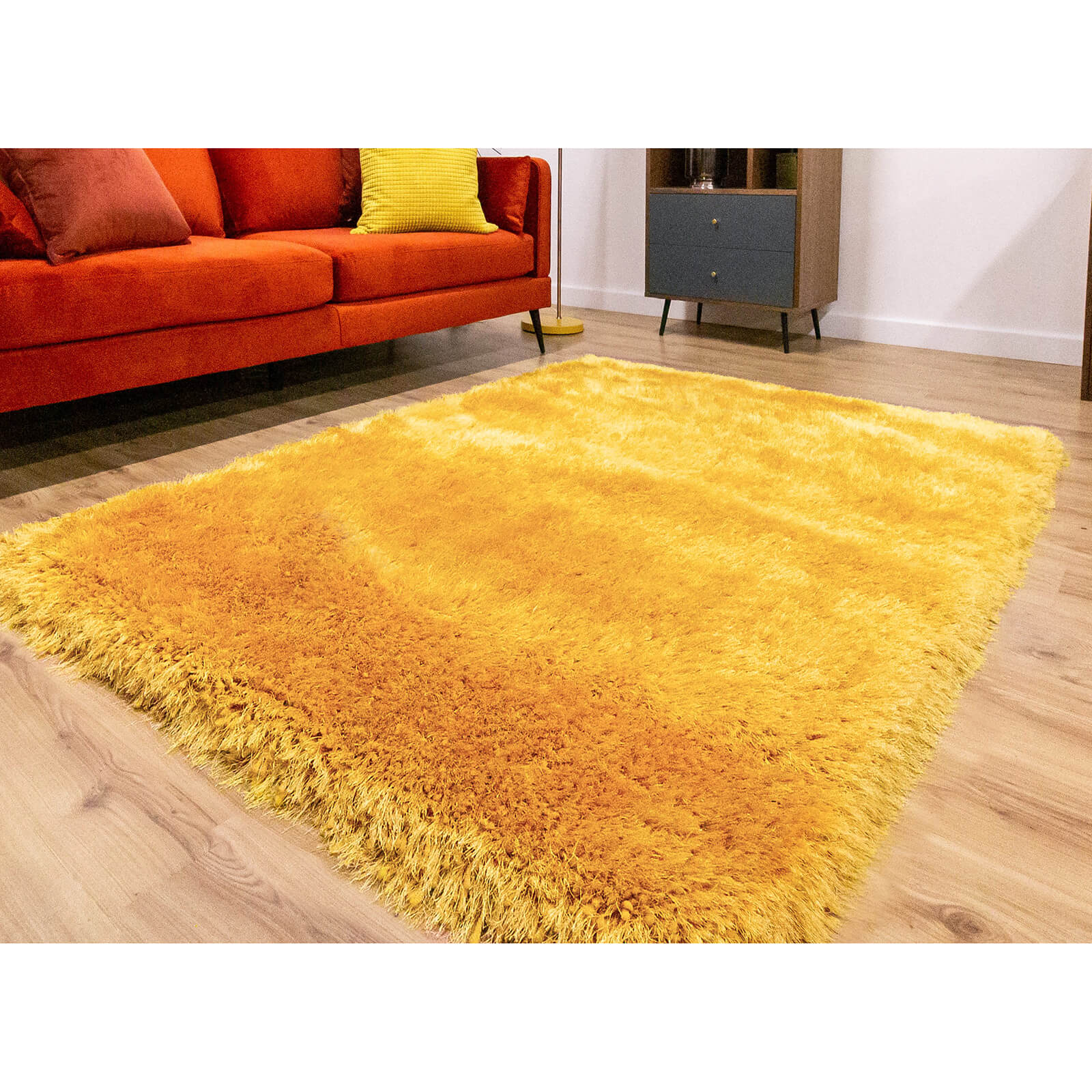 Handmade Carpets Mayfair Plain Ochre Rug