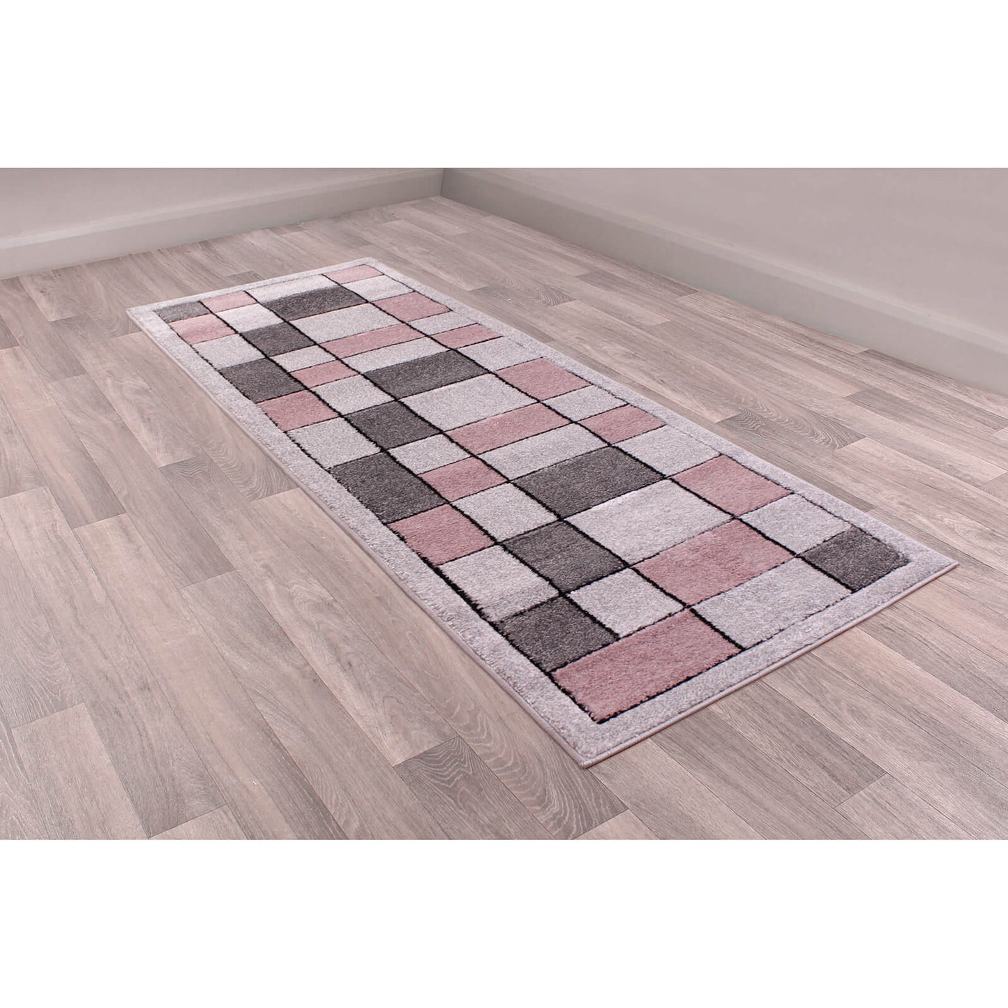 Orient Blocks Pink Traditional Rugs