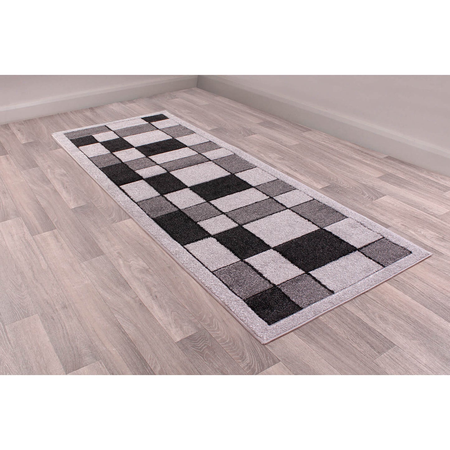 Ultimate Home Living Orient Blocks Silver Rug