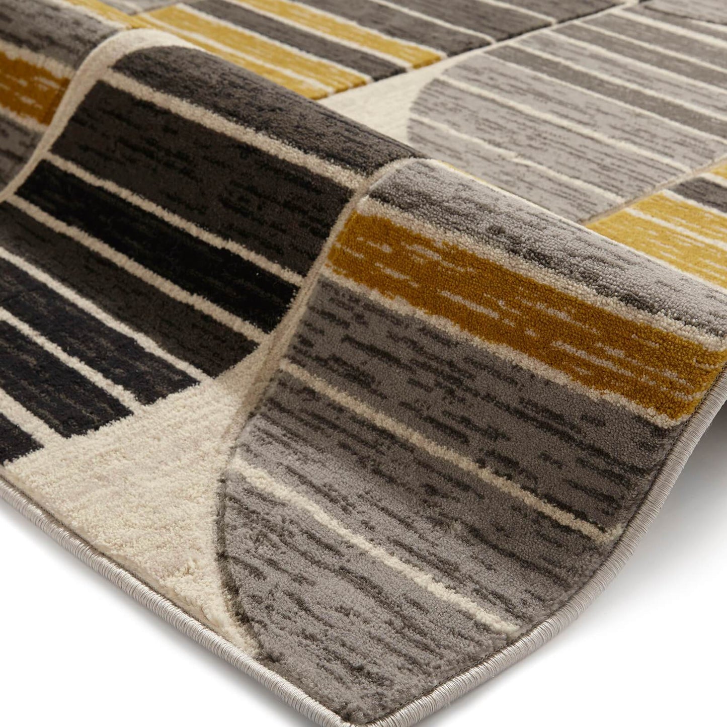 Think Rugs Pembroke HB33 Beige / Yellow Rug