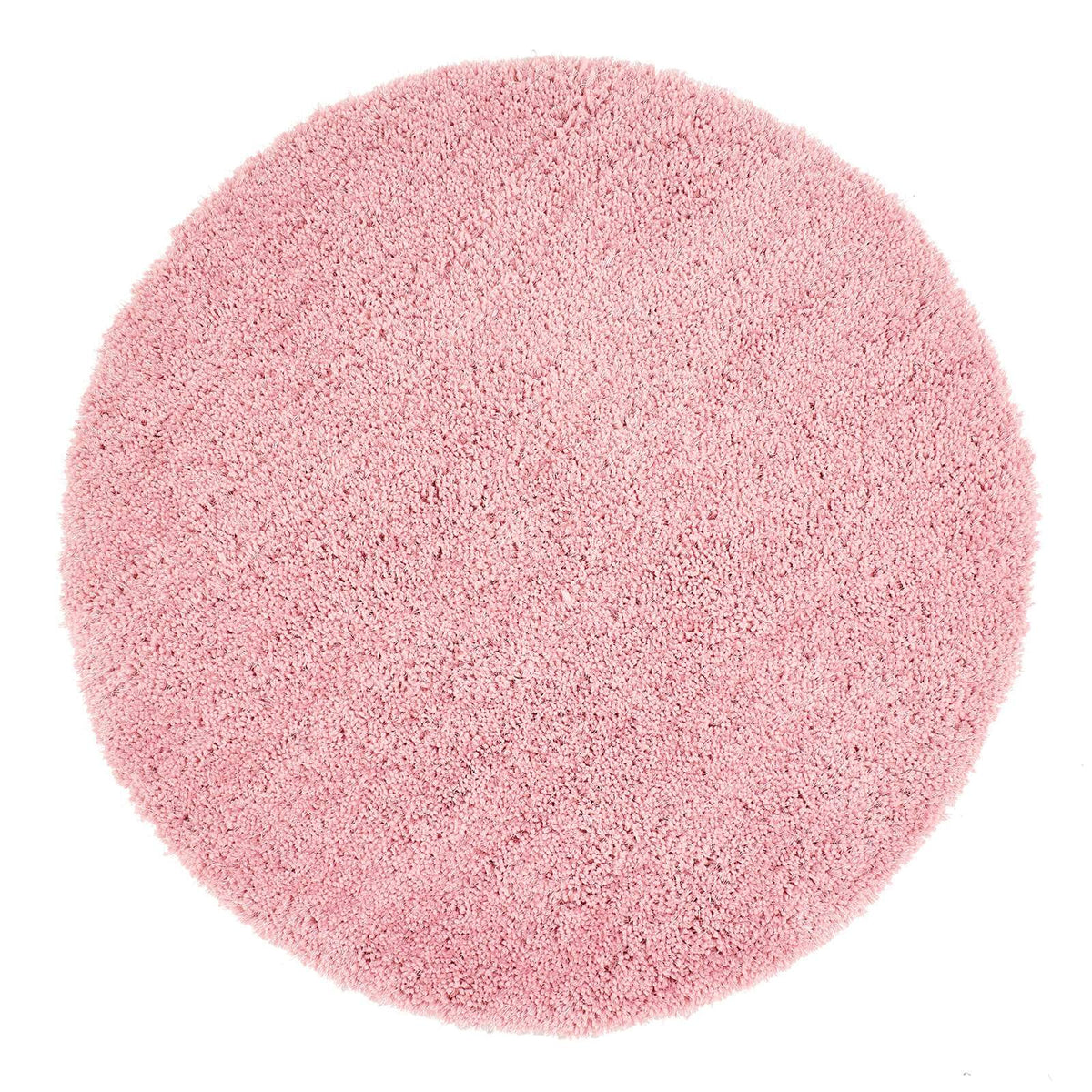 Pink Rug Circle Pattern Chicago Pink Shaggy Rose Circle Rugs – e-Rugs.co.uk