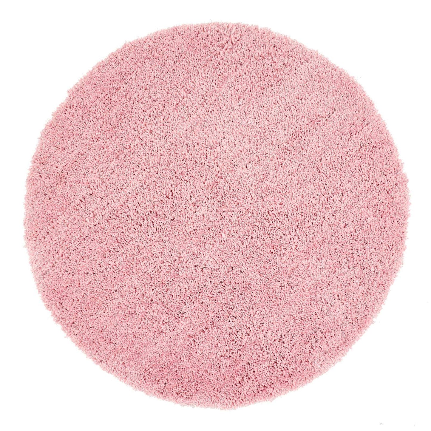 Chicago Plain Pink Shaggy Rose Rugs