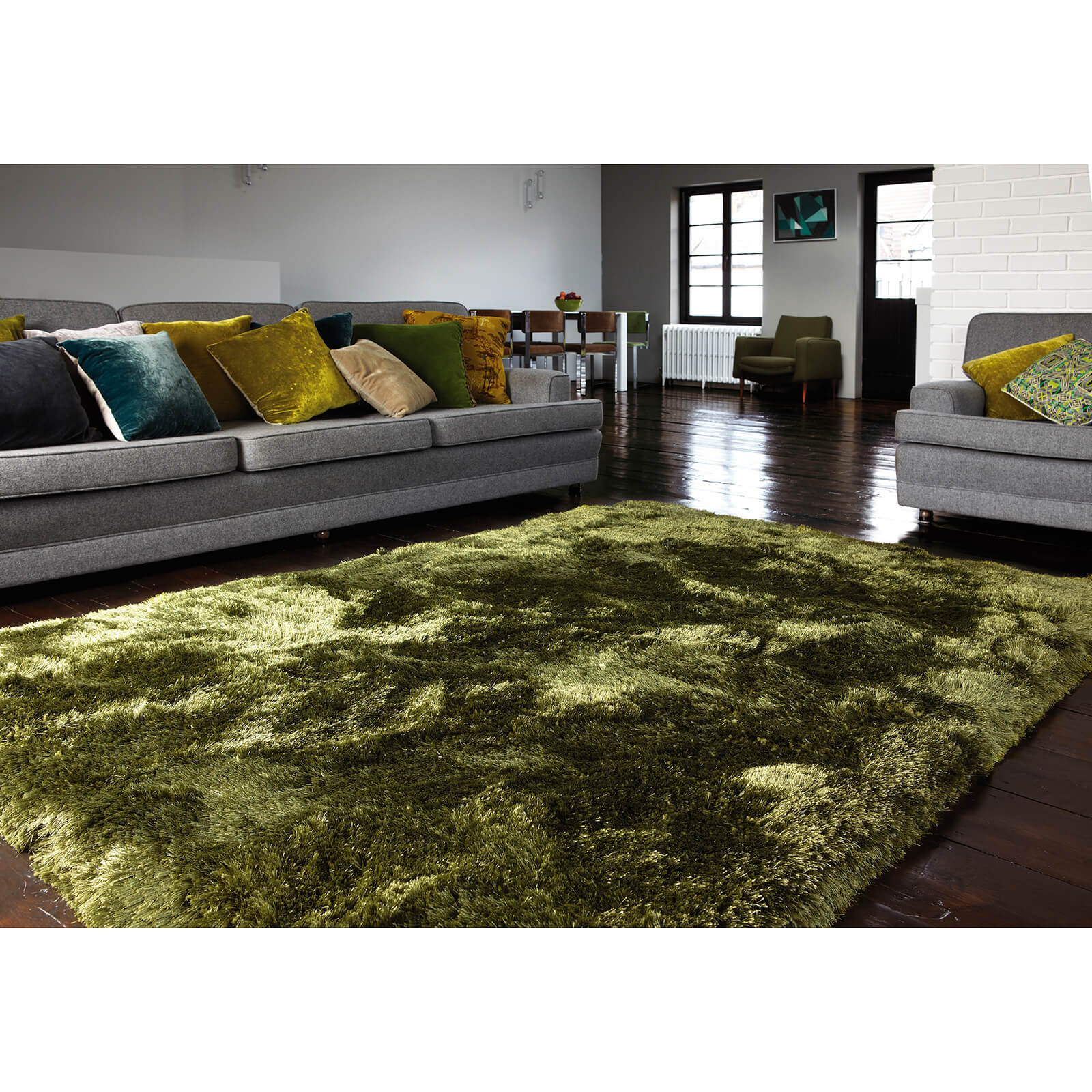 Asiatic Plush Green Rug