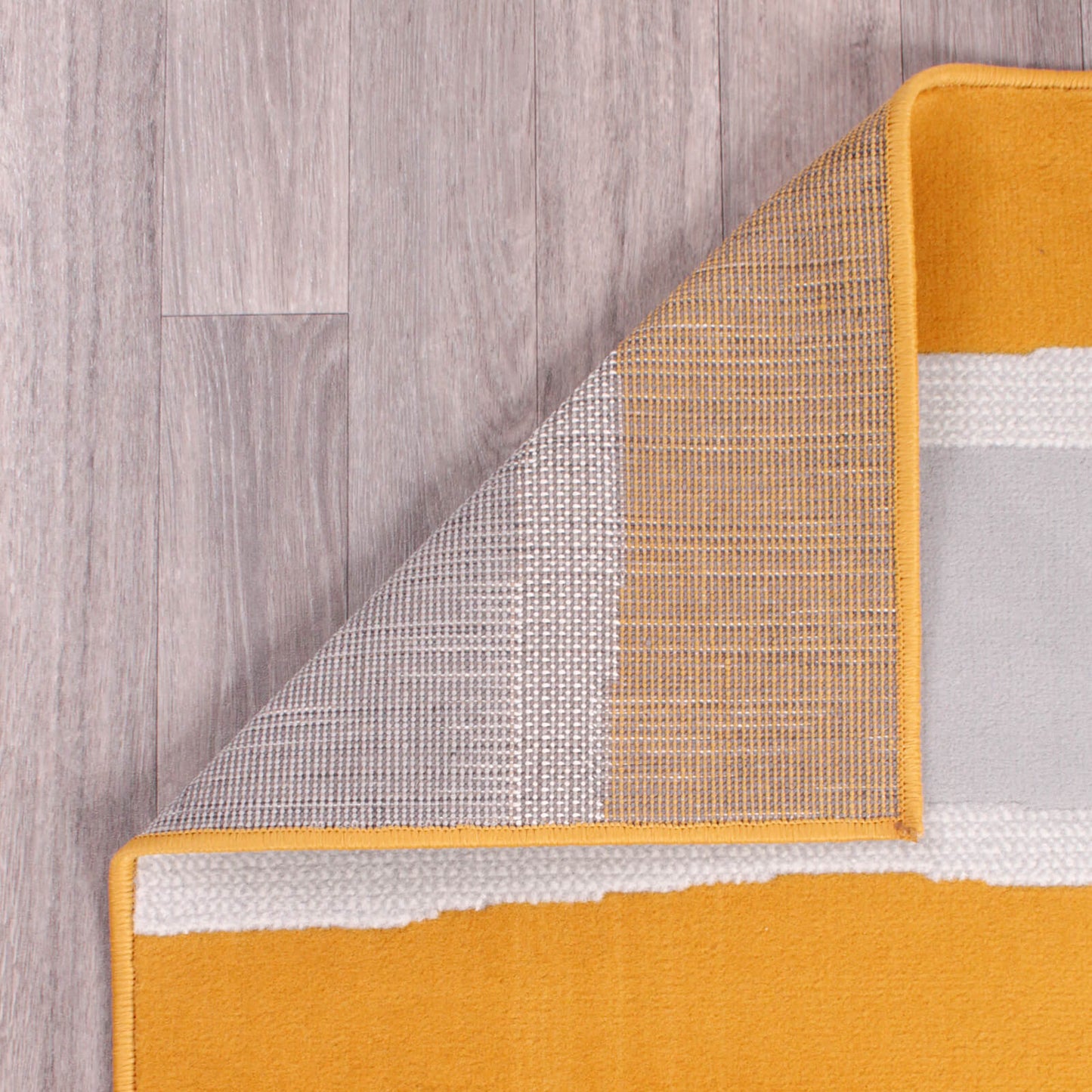 Rugstyle Modern Poly Nova Stripe Ochre Rug