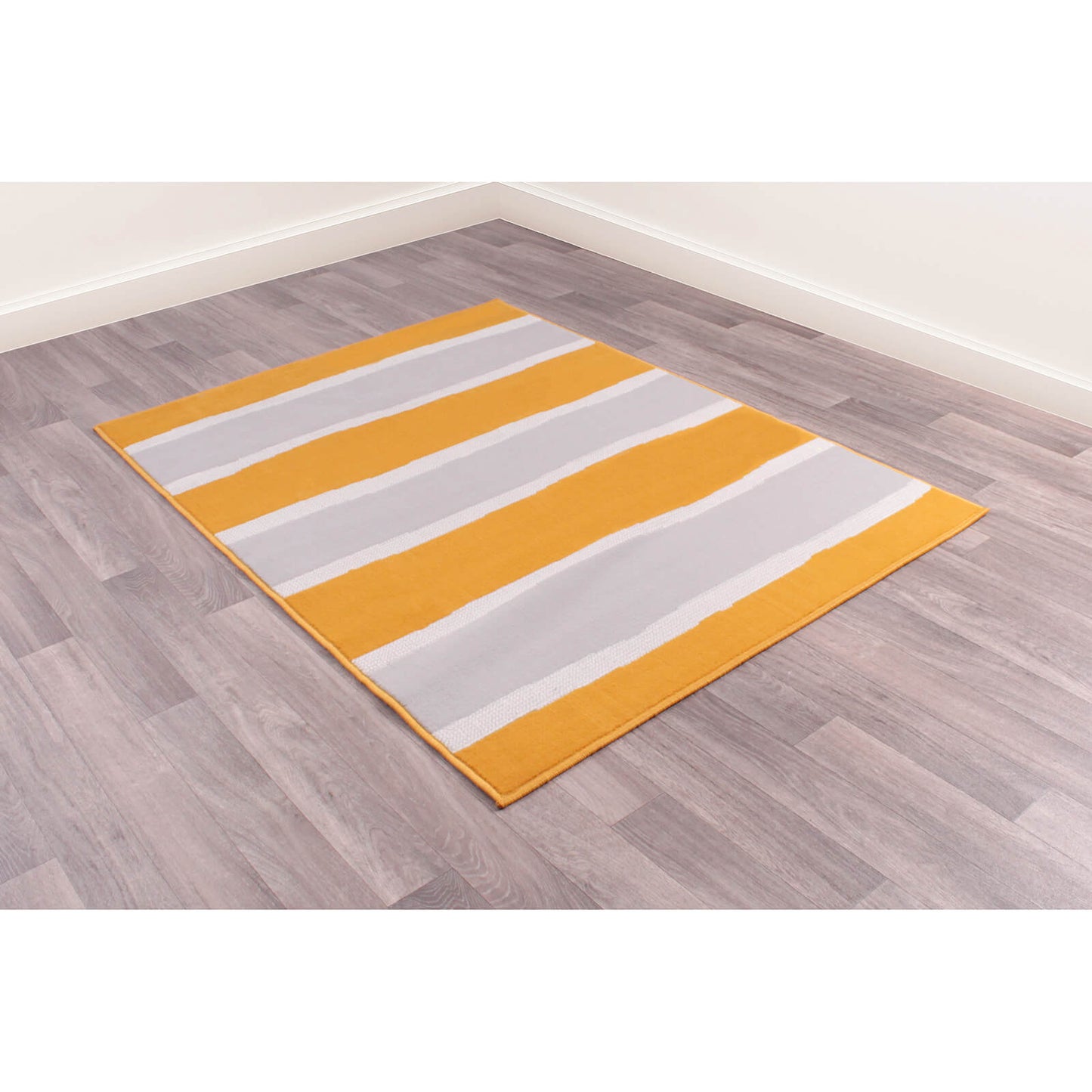 Rugstyle Modern Poly Nova Stripe Ochre Rug