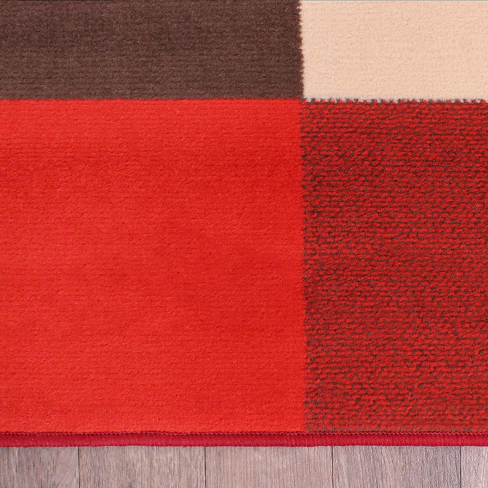 Rugstyle Modern Poly Pixels Red Rug