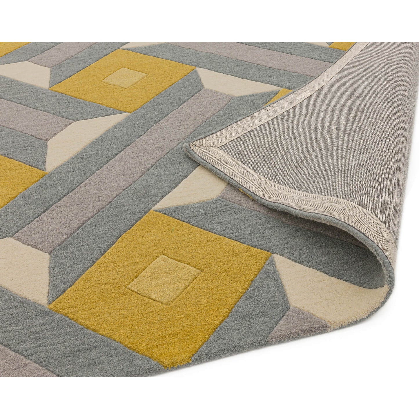 Asiatic Reef RF01 Motif Ochre Grey Rug