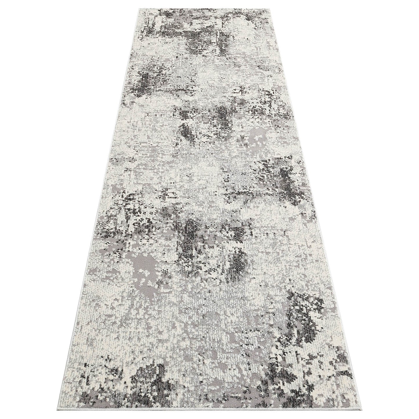 Rossa ROS03 Grey and Silver Abstract Rugs