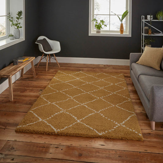 Think Rugs Royal Nomadic 5413 Yellow Rug